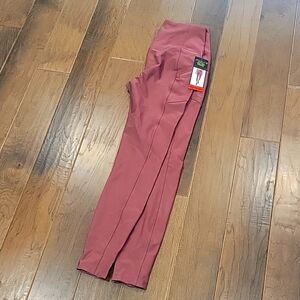 Leggings, Eddie Bauer, size medium, brand new, mauve, side pockets